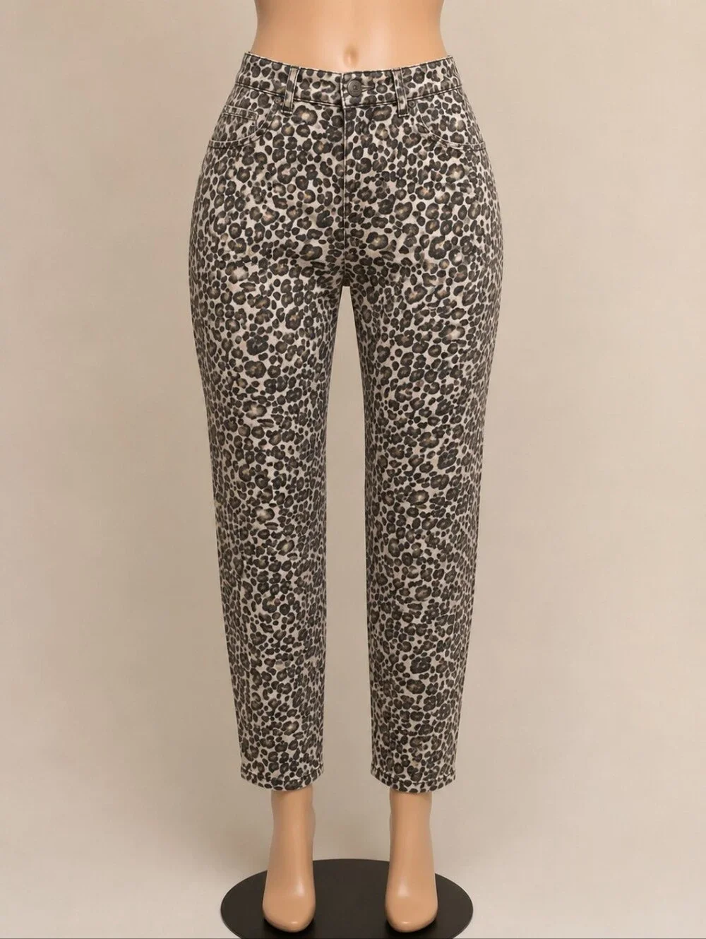 LOFT Curvy Skinny Leopard Print Jeans Size 8/29 Pre-owned